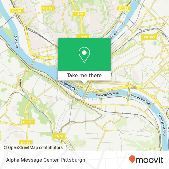 Mapa de Alpha Message Center