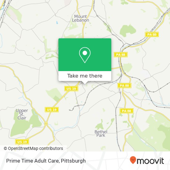 Prime Time Adult Care map