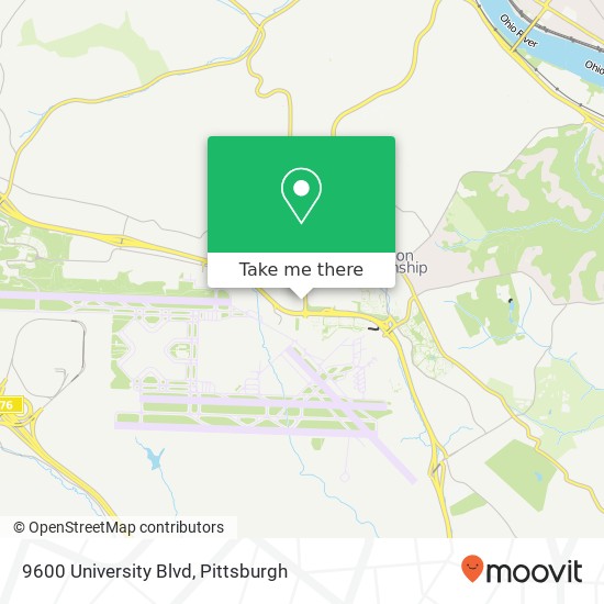 9600 University Blvd map