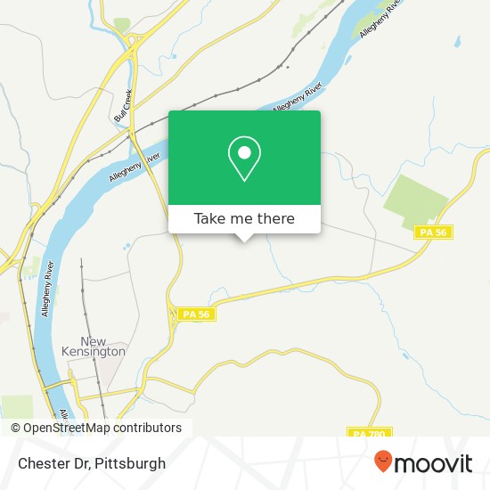 Mapa de Chester Dr