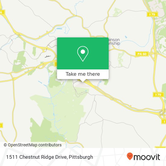 1511 Chestnut Ridge Drive map