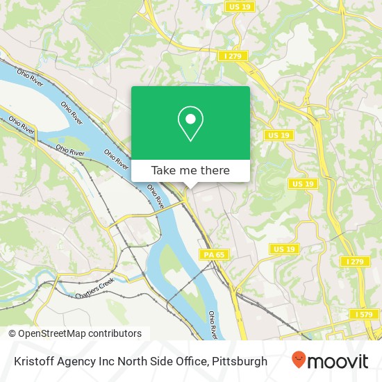 Mapa de Kristoff Agency Inc North Side Office