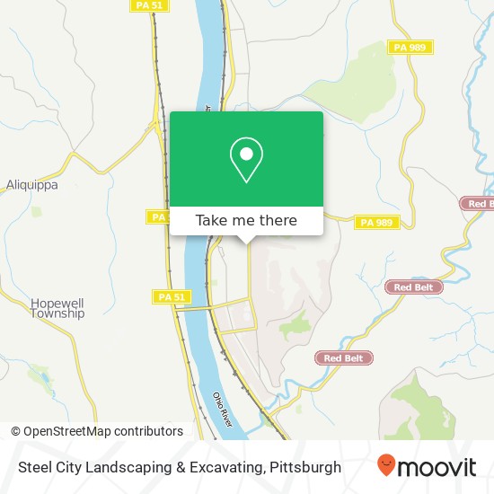 Steel City Landscaping & Excavating map