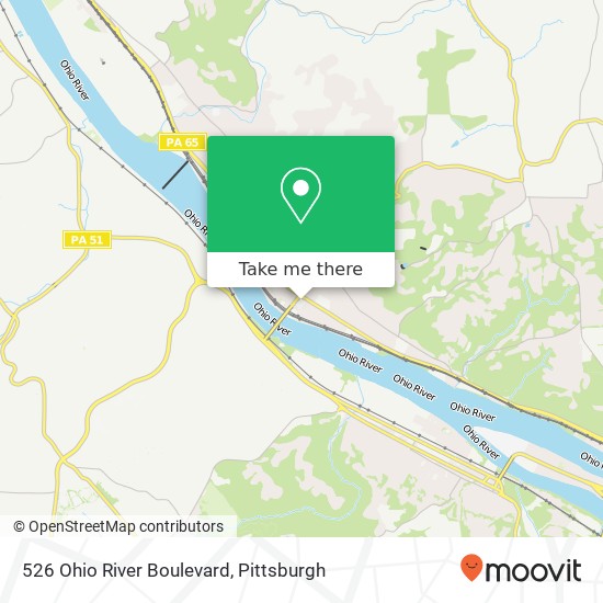 Mapa de 526 Ohio River Boulevard