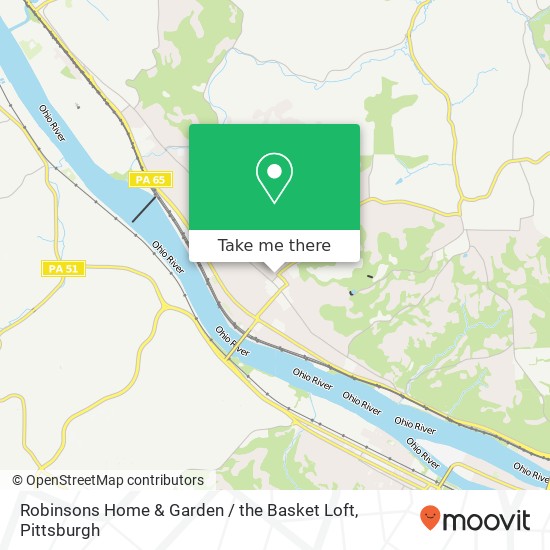 Robinsons Home & Garden / the Basket Loft map