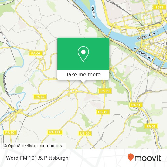 Word-FM 101.5 map