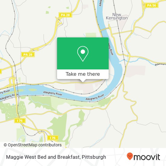 Maggie West Bed and Breakfast map