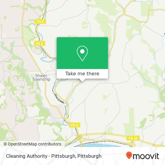Cleaning Authority - Pittsburgh map