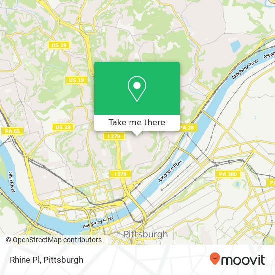 Mapa de Rhine Pl