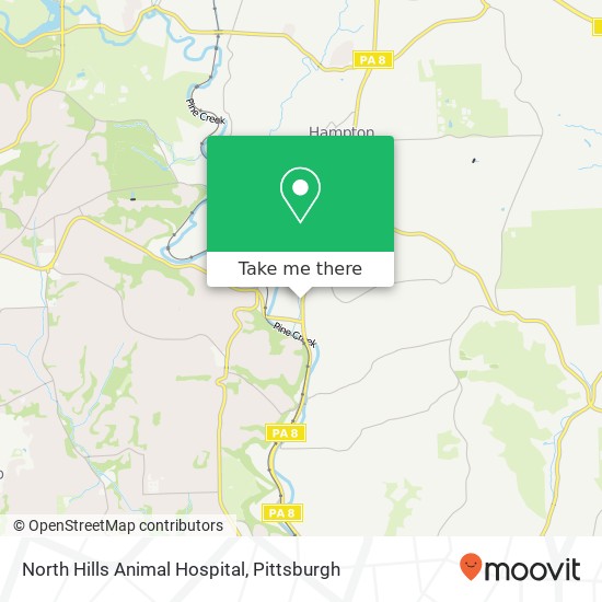 Mapa de North Hills Animal Hospital