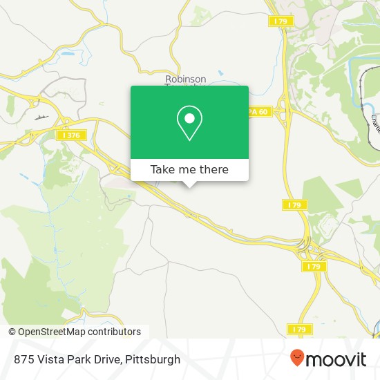 Mapa de 875 Vista Park Drive