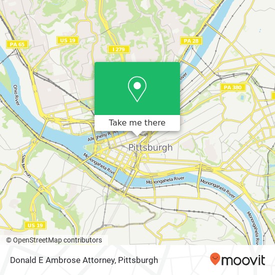Mapa de Donald E Ambrose Attorney