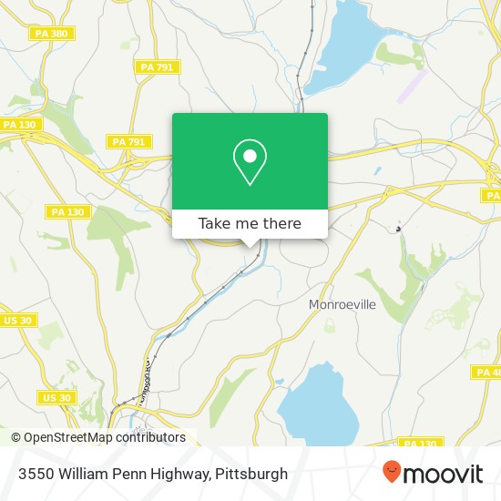 Mapa de 3550 William Penn Highway
