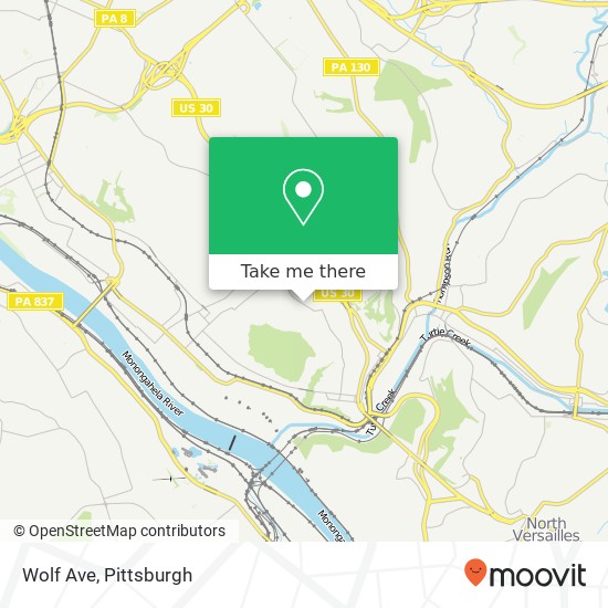Mapa de Wolf Ave