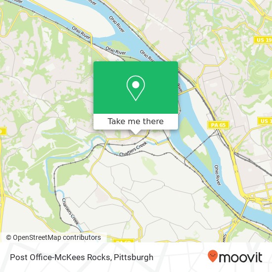 Mapa de Post Office-McKees Rocks