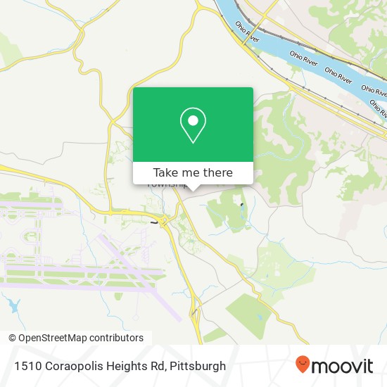 Mapa de 1510 Coraopolis Heights Rd