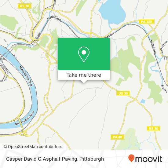 Mapa de Casper David G Asphalt Paving