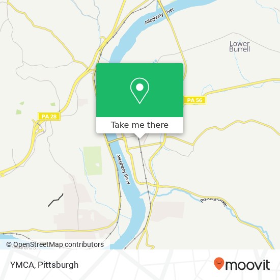 YMCA map