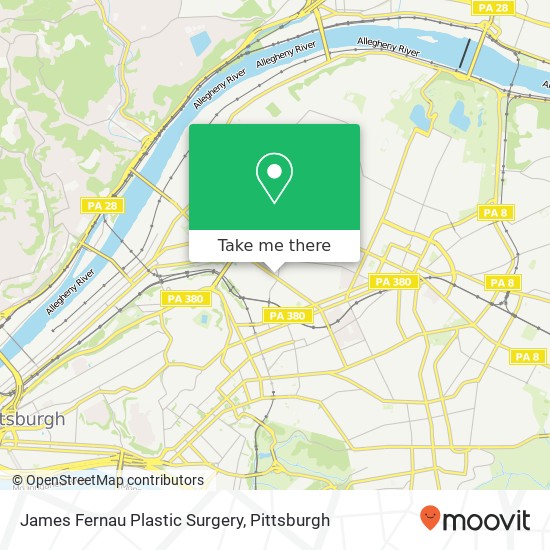 Mapa de James Fernau Plastic Surgery