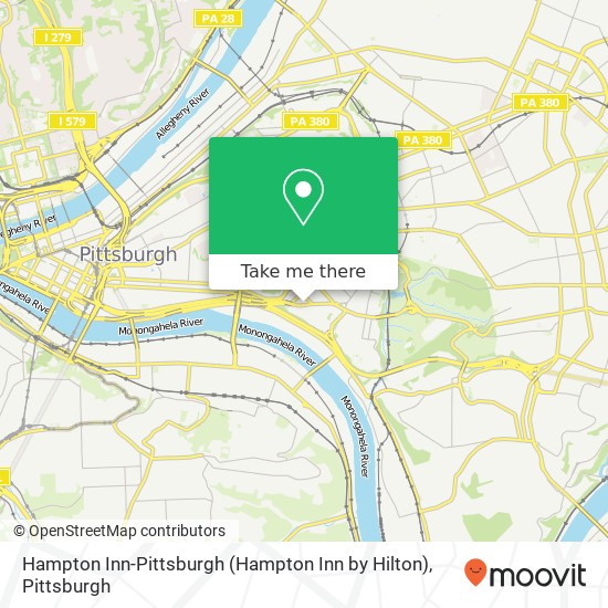 Mapa de Hampton Inn-Pittsburgh (Hampton Inn by Hilton)