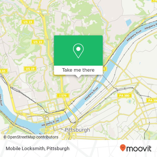 Mapa de Mobile Locksmith