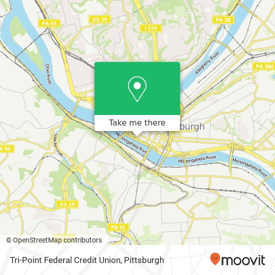 Mapa de Tri-Point Federal Credit Union