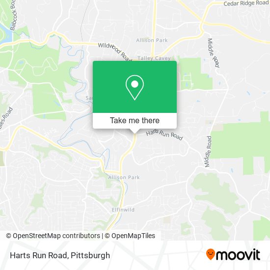 Mapa de Harts Run Road