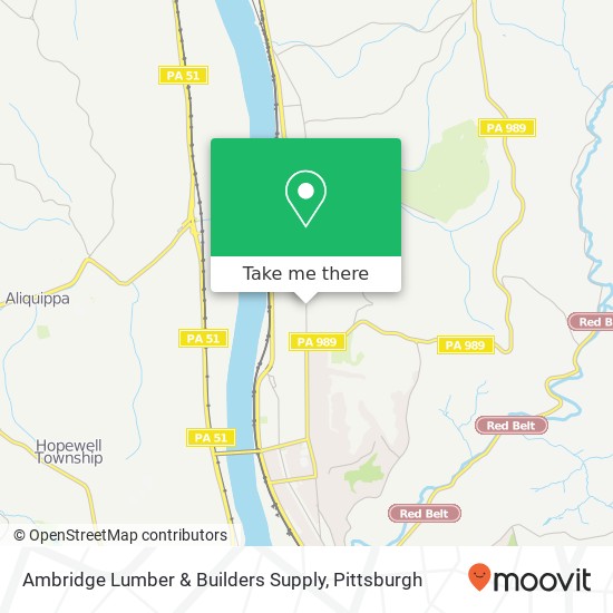 Ambridge Lumber & Builders Supply map