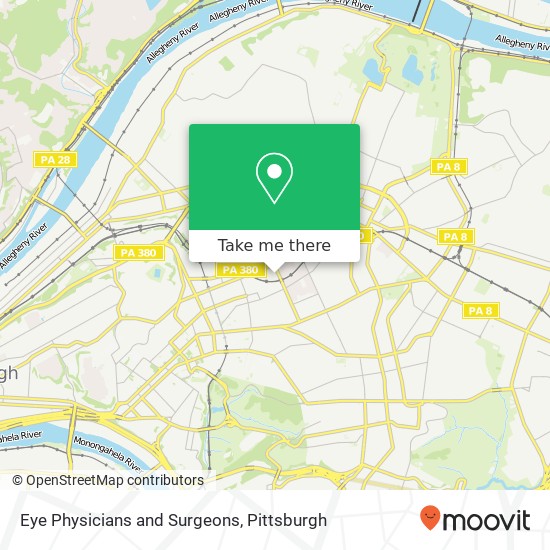 Eye Physicians and Surgeons map