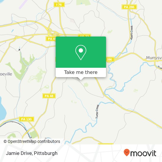 Mapa de Jamie Drive