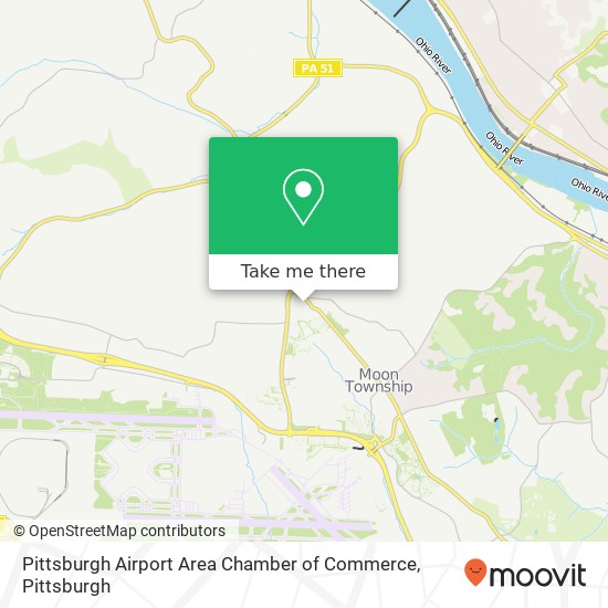 Pittsburgh Airport Area Chamber of Commerce map