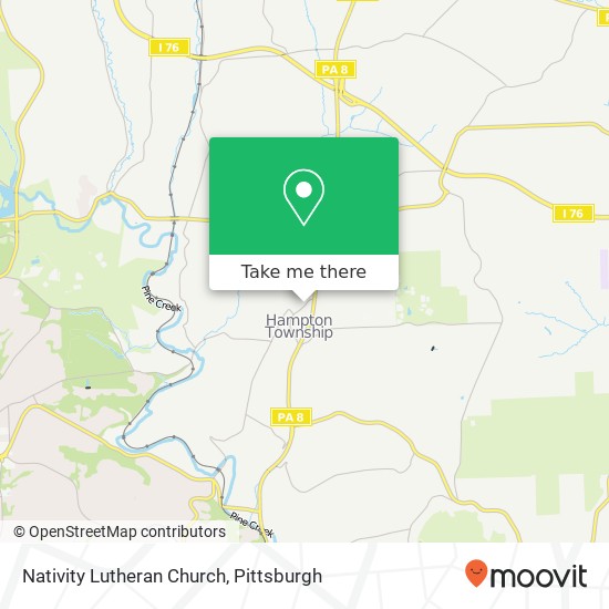 Nativity Lutheran Church map