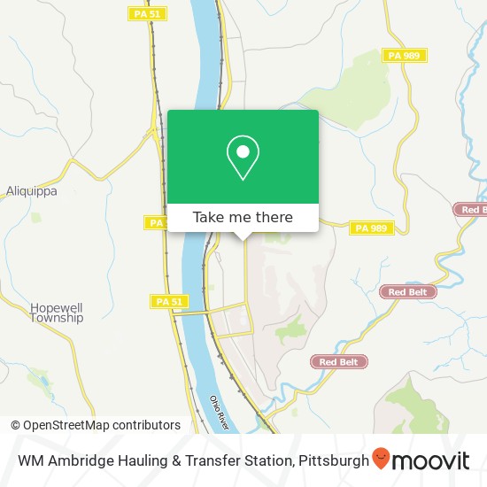 WM Ambridge Hauling & Transfer Station map