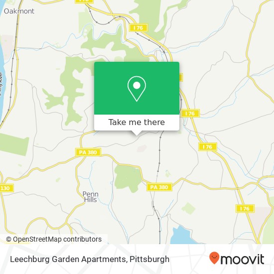 Mapa de Leechburg Garden Apartments