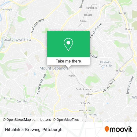 Hitchhiker Brewing map