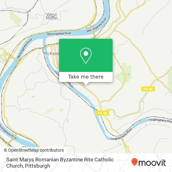 Mapa de Saint Marys Romanian Byzantine Rite Catholic Church