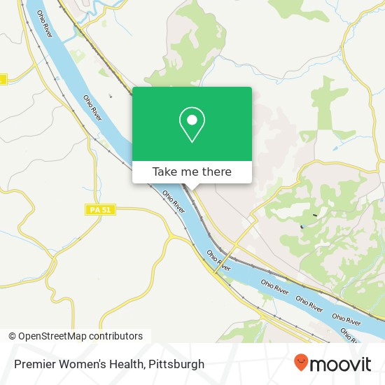 Premier Women's Health map