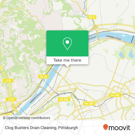 Clog Busters Drain Cleaning map