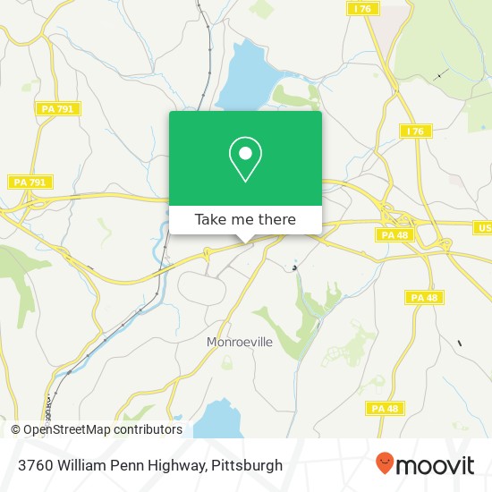 Mapa de 3760 William Penn Highway