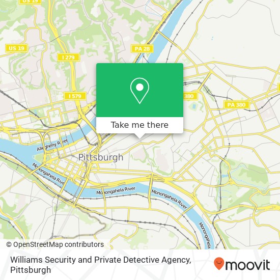 Williams Security and Private Detective Agency map