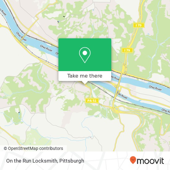 Mapa de On the Run Locksmith