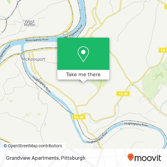 Mapa de Grandview Apartments