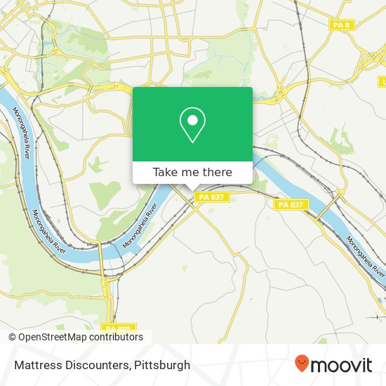 Mattress Discounters map