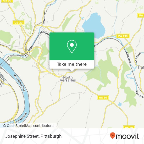 Mapa de Josephine Street