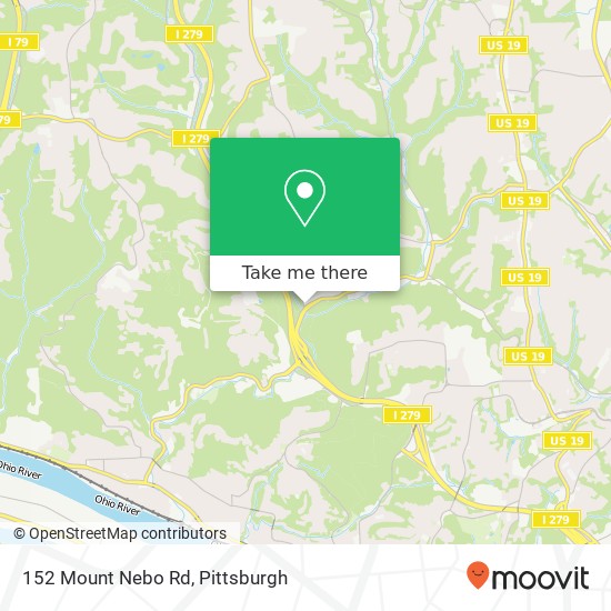 Mapa de 152 Mount Nebo Rd