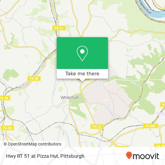Mapa de Hwy RT 51 at Pizza Hut