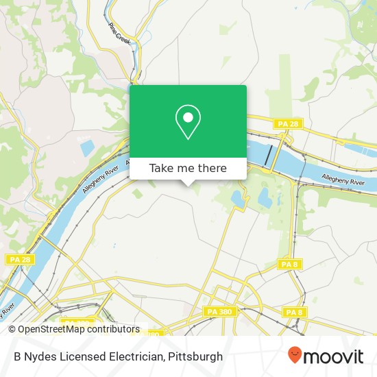 B Nydes Licensed Electrician map