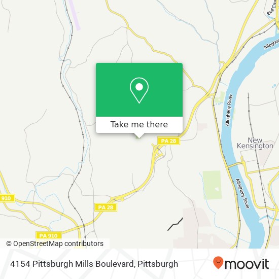 4154 Pittsburgh Mills Boulevard map