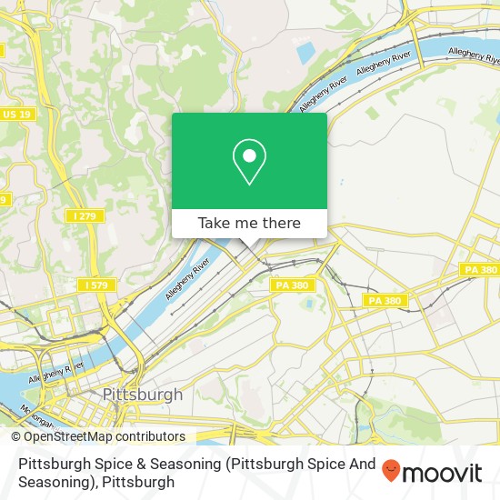 Pittsburgh Spice & Seasoning map