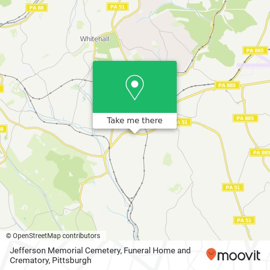 Jefferson Memorial Cemetery, Funeral Home and Crematory map